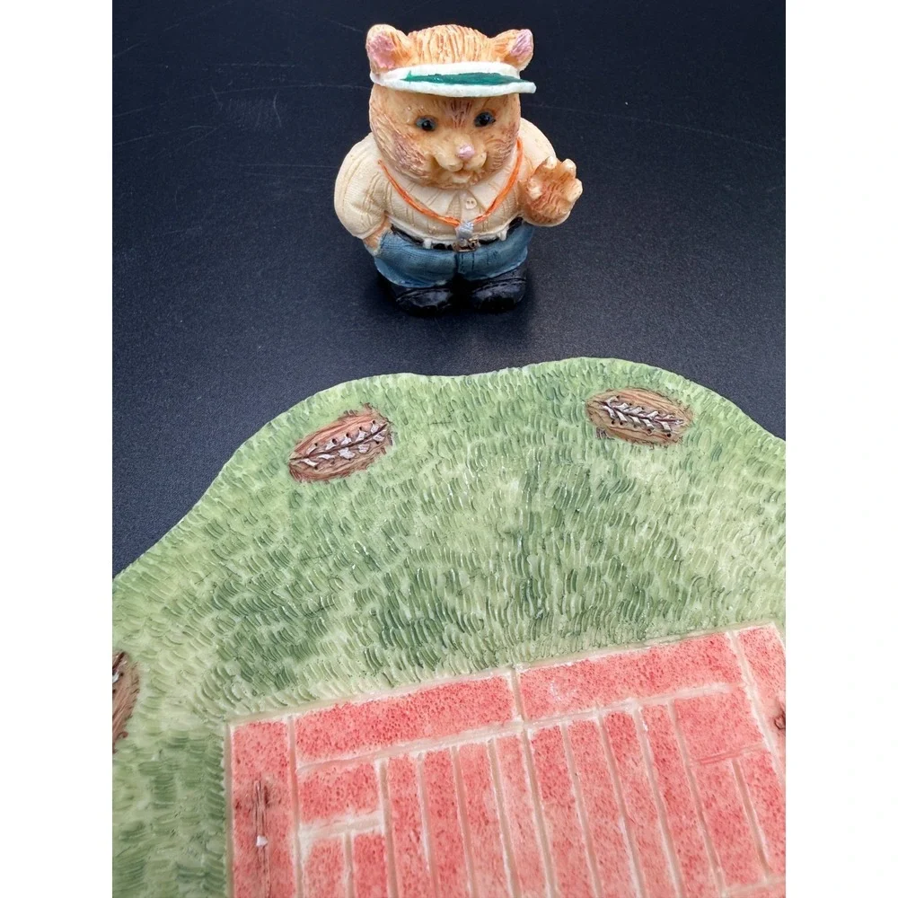 Football Cats Miniature Tea Set, Resin, Sports, 1994, Popular Imports